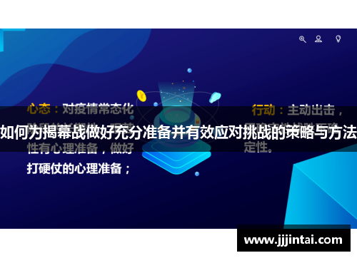 如何为揭幕战做好充分准备并有效应对挑战的策略与方法